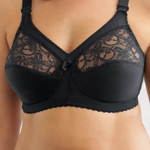 Set of 3! 42B Glamorise MAGIC LIFT Bra (CONVERTIBLE-STRAPS) Wireless Black NEW - Picture 14 of 14